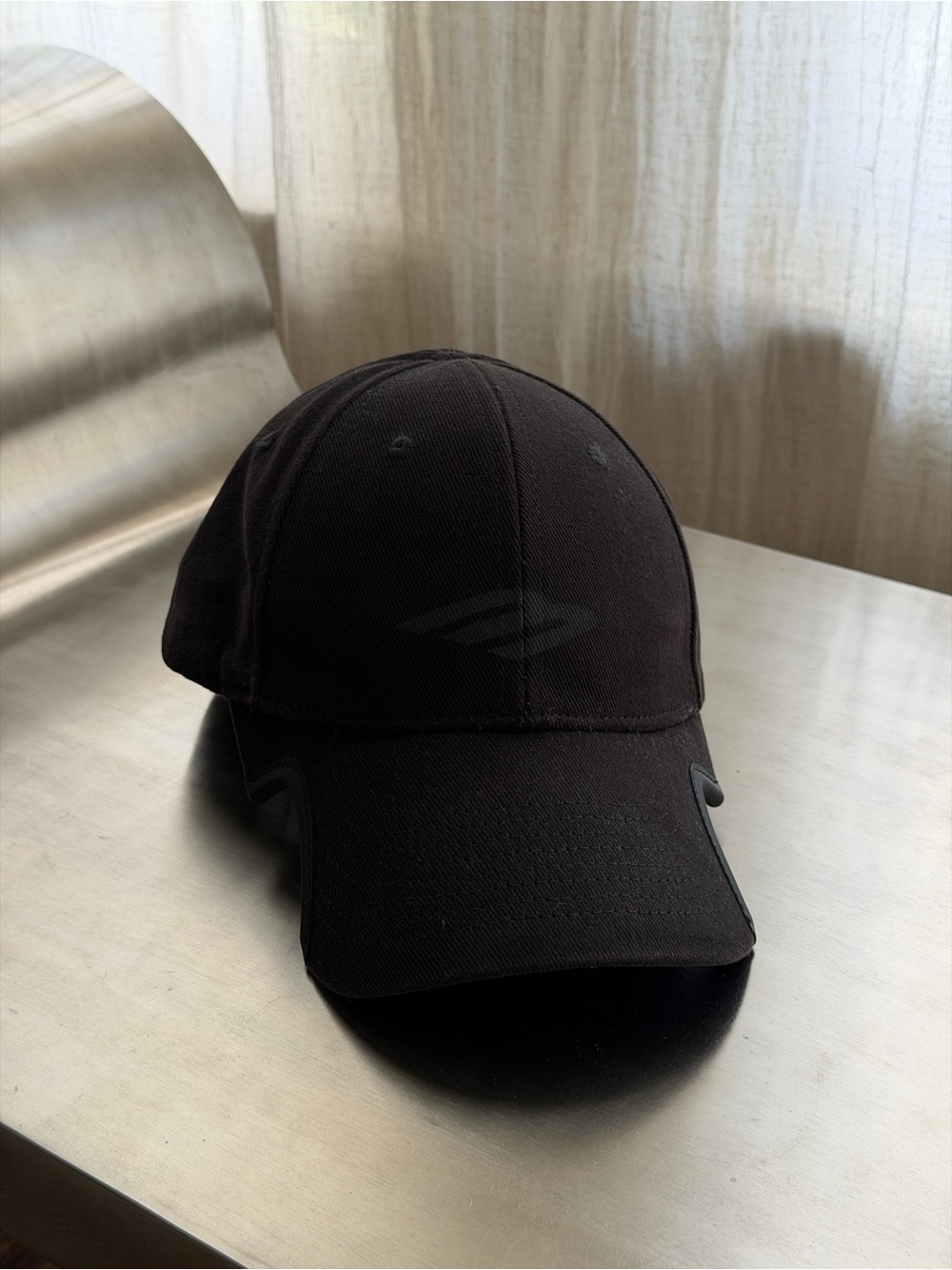 Balenciaga Black Logo Hat Small